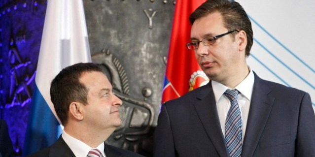 Ceremoniji pocetka radova u Palati Srbija u Beogradu prisustvovali su predsednik i premijer Srbije Tomislav Nikolic i Ivica Dacic, ministri energetike Srbije i Rusije Zorana Mihajlovic i Aleksandar Novak, predsednik Upravnog odbora Gasproma Aleksej Miler i generalni direktor Srbijagasa Dusan Bajatovic. Izgradnja deonice gasovoda "Juzni tok" kroz Srbiju je pocela danas, 24. novembra 2013. zavarivanjem cevi u backom selu Sajkas. (BETAPHOTO/EMIL VAS/EV)