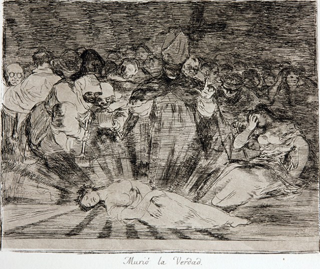 Франсиско Гоја - „Ужаси рата“, лист 79. - „Истина је умрла“