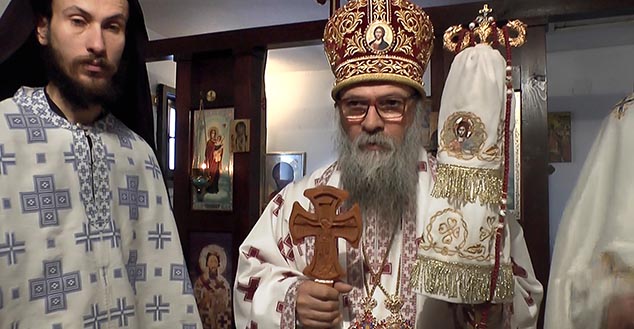 Хорепископ Николај на Литургији / Фото: КМ Новине