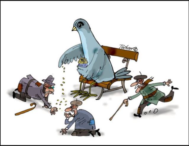 Карикатура: Тошо Борковић - МРВИЦЕ