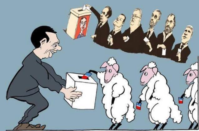 Карикатура: КОРАКС - Избори