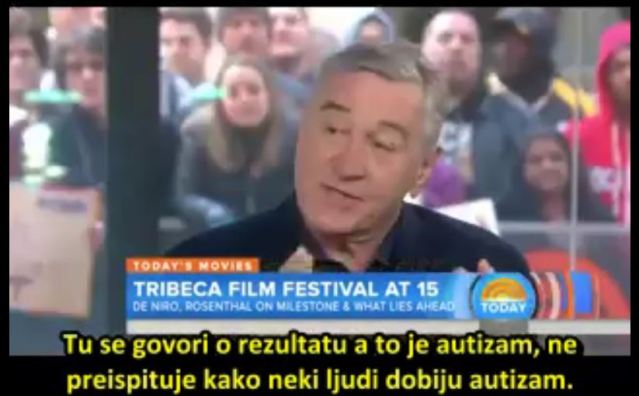 de niro autizam