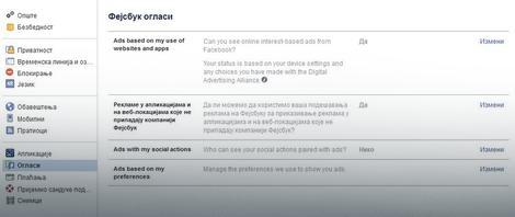 Онемoгућите приказивање одабраних огласа