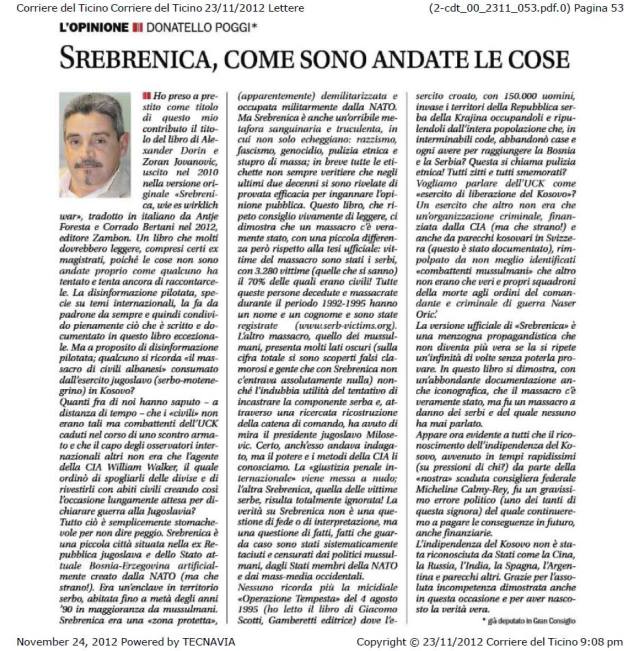 srebrenica DONATELLO POGGI