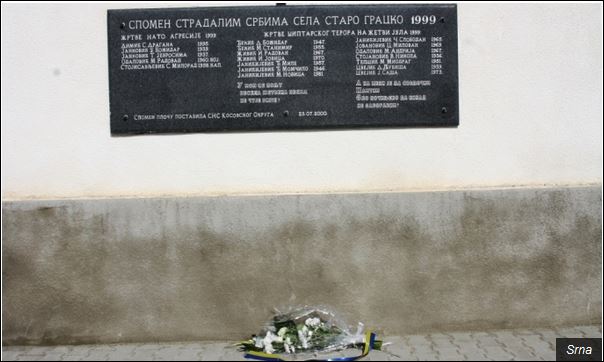 Спомен плоча страдалим Србима у Старом Грацку