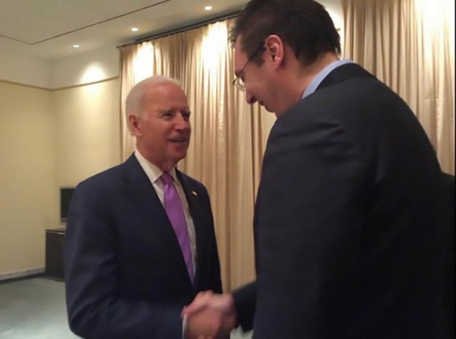 Бајден и Вучић током једног ранијег сусрета (Фото: Новости)