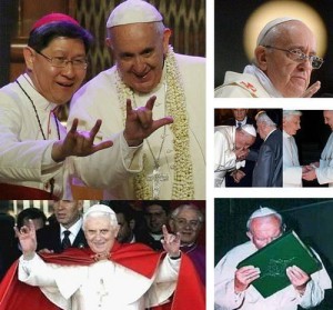 и папа Франциско се тако поздравља...