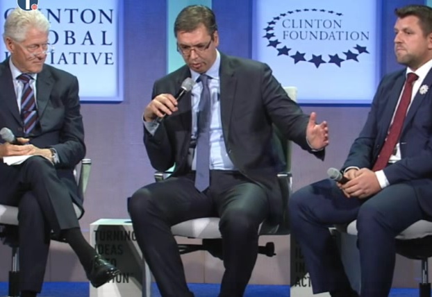 Kлинтон и Вучић (Фото: Јутјуб)