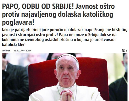 Изглед текста у „Информеру“