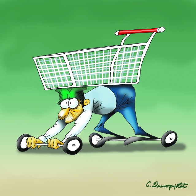 Карикатура ПОТРОШАЧКА КОРПА - Саша Димитријевић