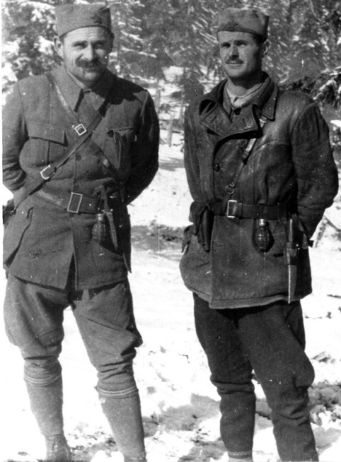 Сава Kовачевић и Војин Поповић (Петар Божовић) 1942.