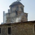 Burned-out Church in Kosovo